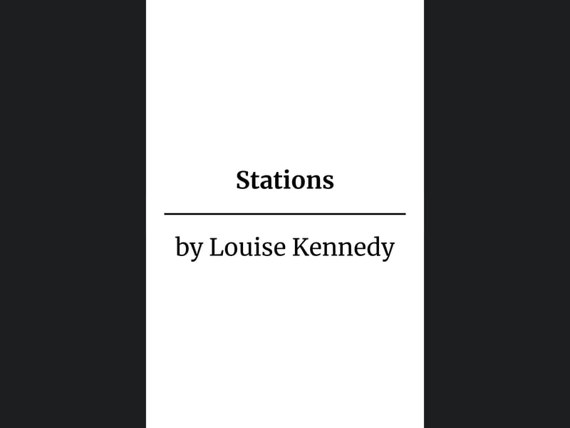 Louise Kennedy will soon follow up the Channel 4 adaptation of her acclaimed debut Trespasses, with the release of her second novel, Stations, later this year. While its cover has yet to be revealed, we know the book will open in 1982 and trace the paths of two Irish teens as they grow up and apart, while still longing to reach one another. — Out September 24