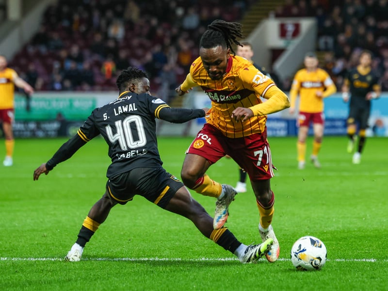 The forward will miss the game at Fir Park with an ankle injury that is set to rule him out of action for at least another few weeks.