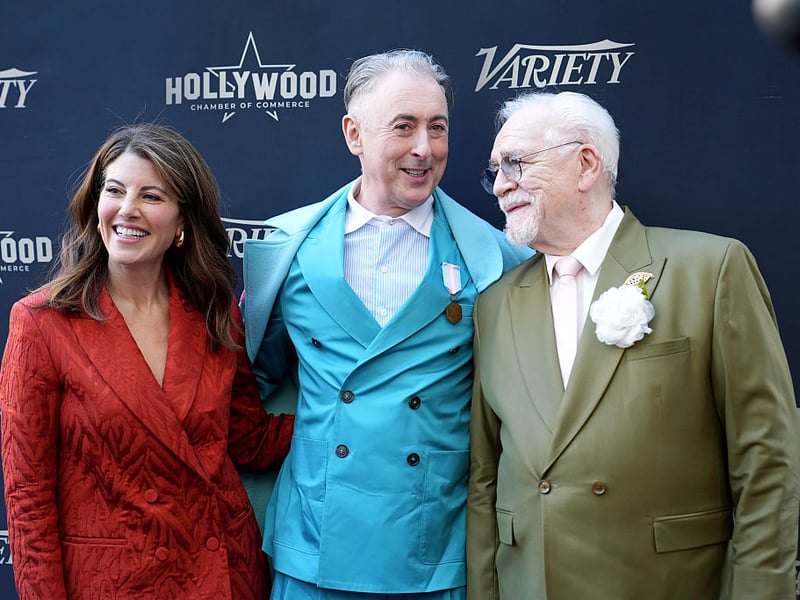 Monica Lewinsky, Alan Cumming and Brian Cox attend as Alan Cumming is honored with a star on the Hollywood Walk of Fame