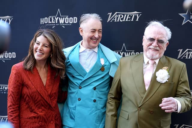 Monica Lewinsky, Alan Cumming and Brian Cox attend as Alan Cumming is honoured with a star on the Hollywood Walk of Fame
