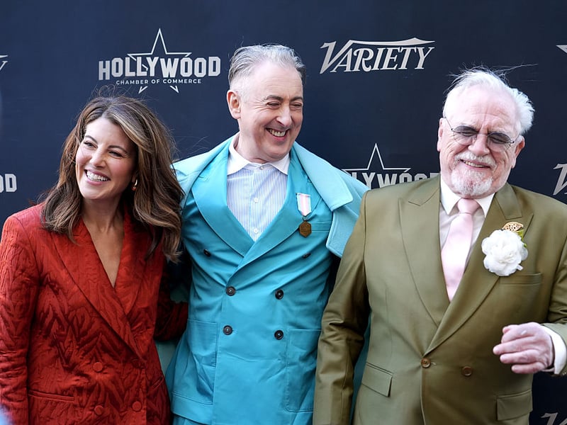 Monica Lewinsky, Alan Cumming and Brian Cox attend as Alan Cumming is honoured with a star on the Hollywood Walk of Fame