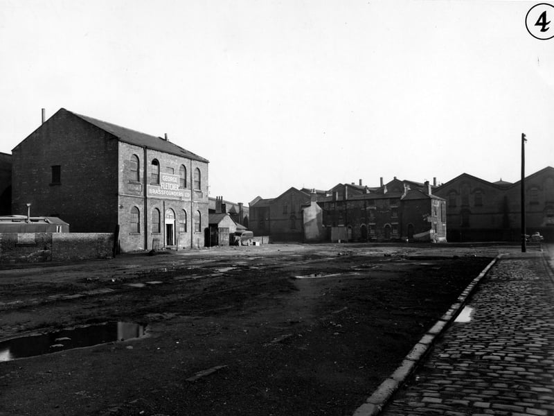 Premises of George Fletcher, Brassfounders Ltd, of Mill Street pictured in November 1949.