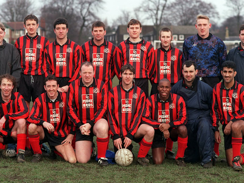 Black Horse pictured in January 1999. Back row, from left, are Andy Piggott, Mark Walker, Jason Holmes, Gareth Wood, Steve Todd, Andy Pye, Micky Piggott and Phil Wood. Front row, from left, are Simon Lancaster, Sean Finn, Kevin Murphy, Lee Schofield, Gavin Hanley, Andy Fox and Naveed Siddique.
