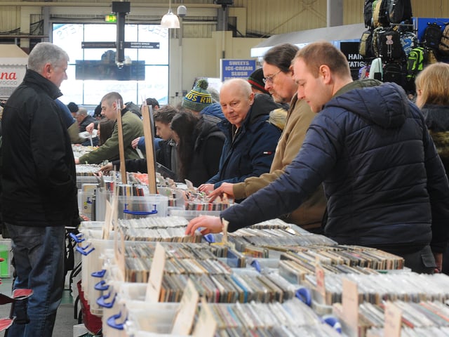 Visitors to Leeds Record Fair scoured through thousands of records to bag a bargain this morning. 