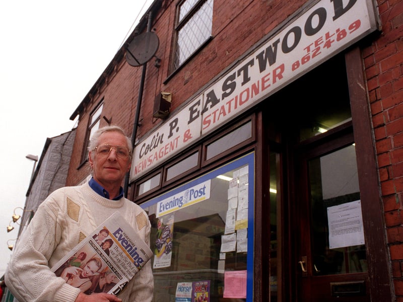 This is newsagent Colin Eastwood who was retiring after 50 years.