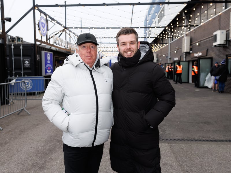 The atmosphere is building outside Fratton Park as Pompey fans prepare for this afternoon’s FA Cup tie against Arsenal. 