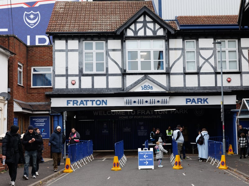 The atmosphere is building outside Fratton Park as Pompey fans prepare for this afternoon’s FA Cup tie against Arsenal. 