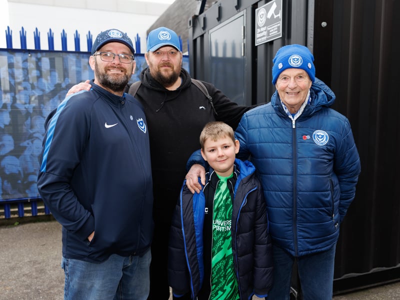 The atmosphere is building outside Fratton Park as Pompey fans prepare for this afternoon’s FA Cup tie against Arsenal. 
