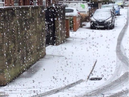 Snow in Pudsey. Josephine Rhodes shared this picture.