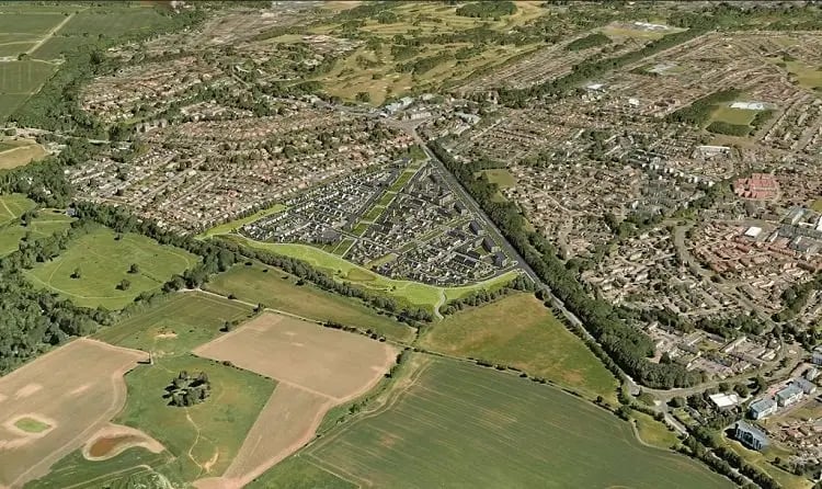 This development to build 655 homes on 28 hectares of land in Cammo is currently under construction and set to be completed by the end of the year.