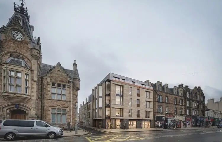 Planning permission has been approved to create 11 homes and a ground floor commercial unit on Portobello High Street.
