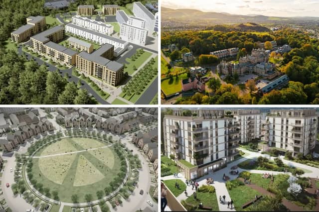 Four huge developments that will create thousands of homes in Edinburgh over the coming years.
