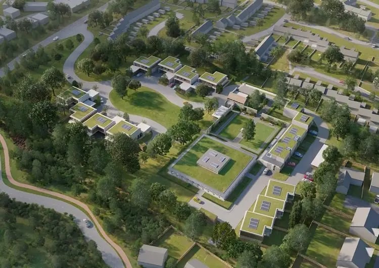 Located in the town of South Queensferry (which is administered by the City of Edinburgh Council), this redevelopment of a B-listed office building will create 21 homes. It has now been given planning approval.