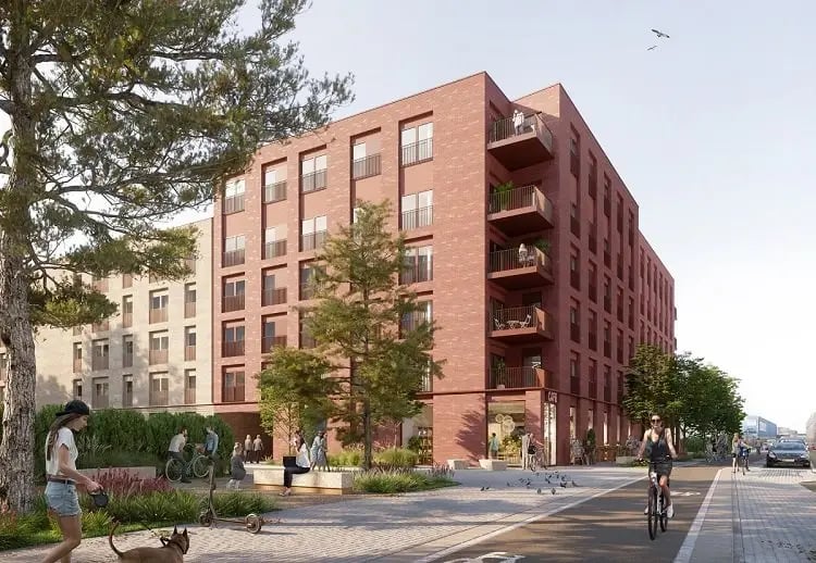 Yet another development in the Salamander Street area of Leith, this one has also been approved and will build 282 homes and two commercial units.