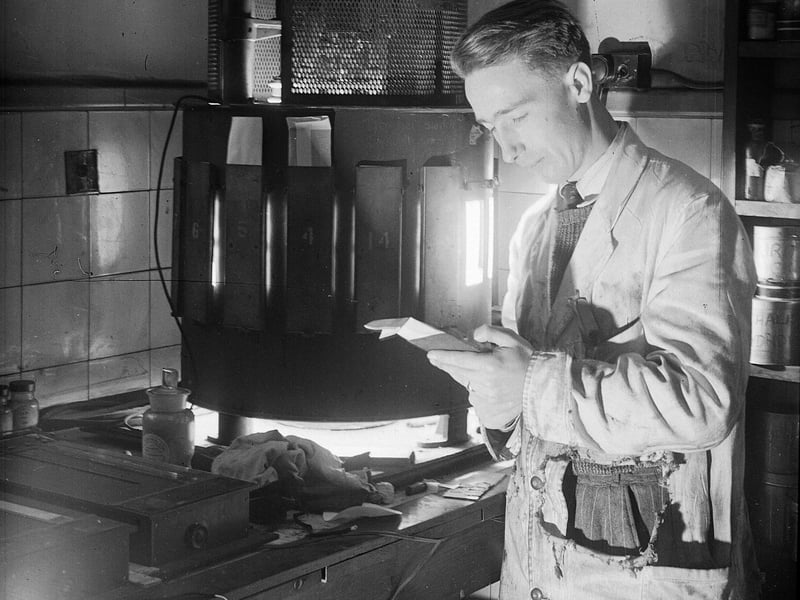 Fleming's Ink Works, in Granton's Caroline Park, December 1951.