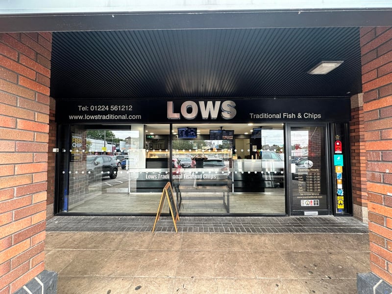 Lows Traditional Fish and Chips, Berryden Business Park, Aberdeenshire made the top takeaways list.