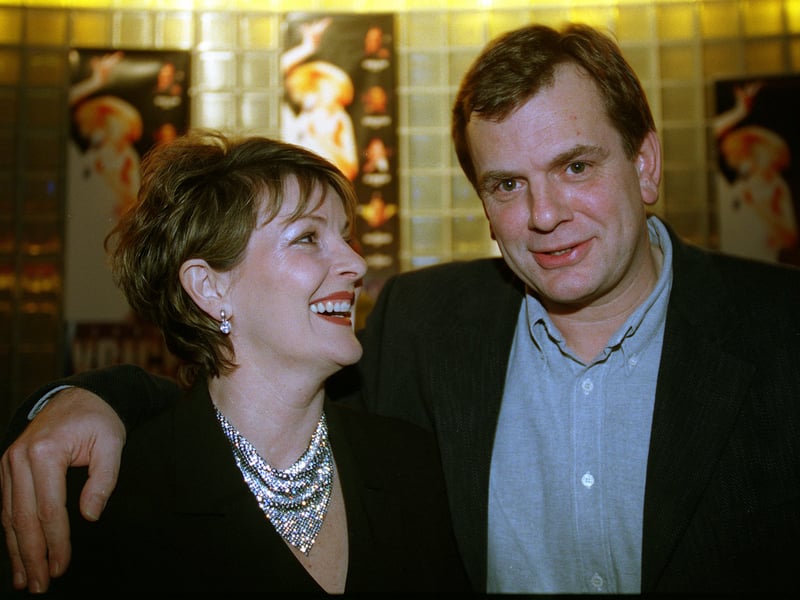 Actress Brenda Blethyn and director Mark Herman pictured at the premiere of Little Voice at the Warner Village.