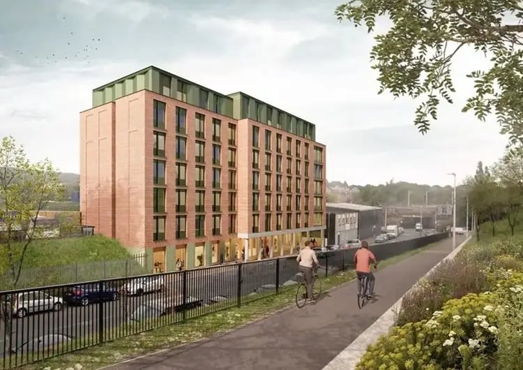 Russell Road, in Gorgie, will be home to a new 182 bed student residence if planning is approved.