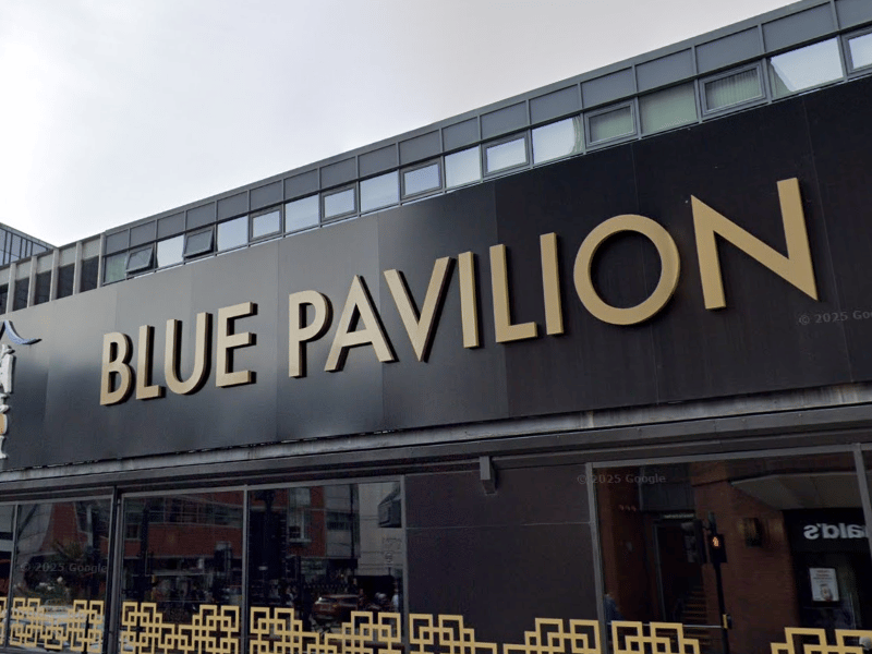 Blue Pavilion at 82 - 90 Merrion Street, Leeds, was rated on December 5.