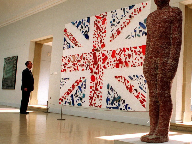 The Brick Man at Leeds City Art Gallery.