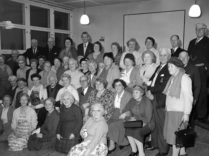 The Broomhouse OAP Association's Christmas party in December 1962.