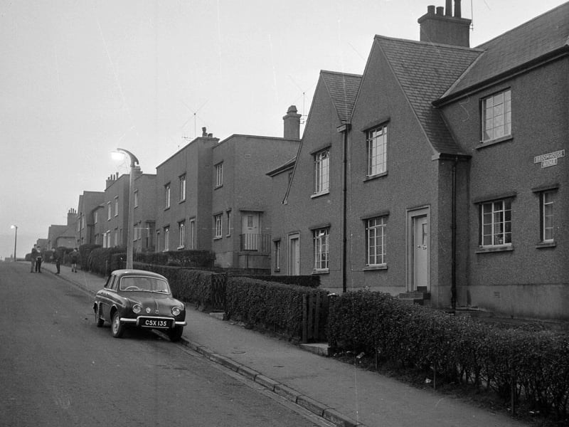 A picture of Broomhouse Avenue taken in February 1964.