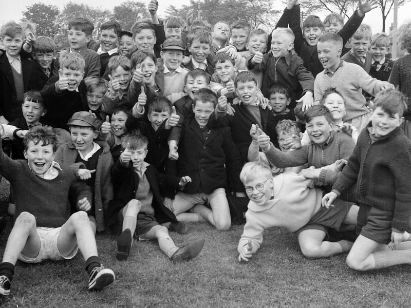 The Broomhouse Primary School sportsday in May 1963.