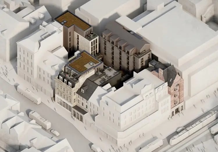 Another aparthotel - this time on Princes Street - this development from RÌGH Properties has been approved by planners. It will redevelop five interconnected buildings into 60 rooms and a tea room.