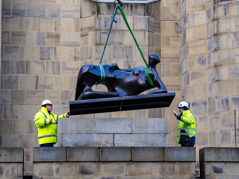 The piece was personally selected by Castleford-born Moore to go on display when an extension of the sculpture gallery was carried out.