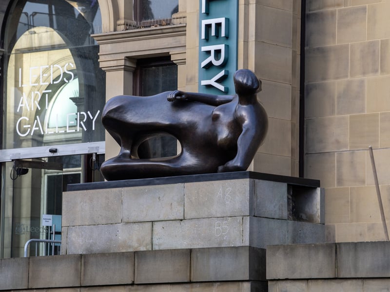 Henry Moore's Reclining Woman Sculpture was produced in 1981.