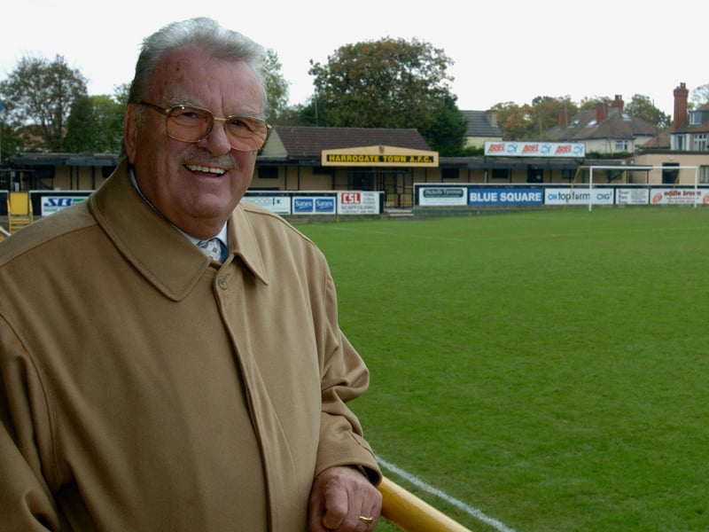 Harrogate Town chairman Bill Fotherby pictured at the club's Wetherby Road home in October 2007