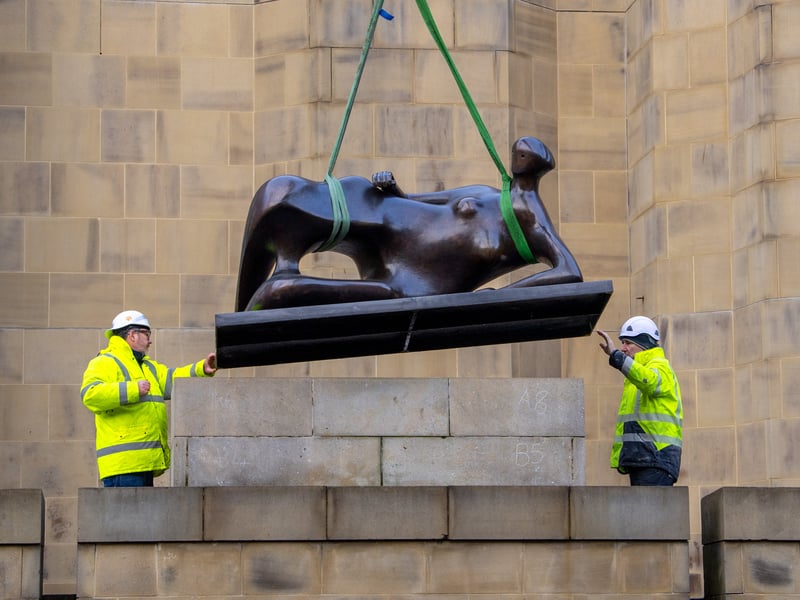 The "iconic" sculpture by the Castleford-born artist has been on long-term loan from the Henry Moore Foundation.