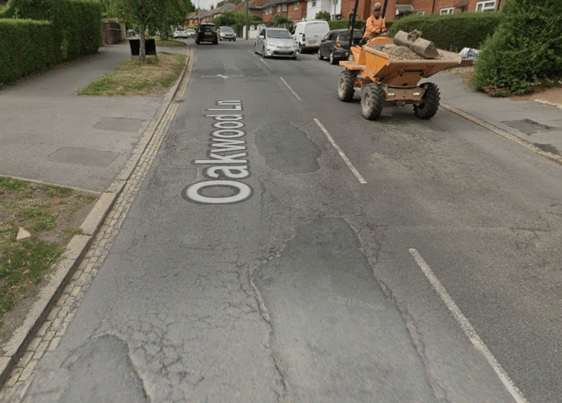 Multiple nominations came in for Oakwood Lane. The stretch between Easterly Road and Foundry Lane is a particular hotspot for those looking to keep their tyres intact, with one reader suggesting "your suspension will appreciate it."
