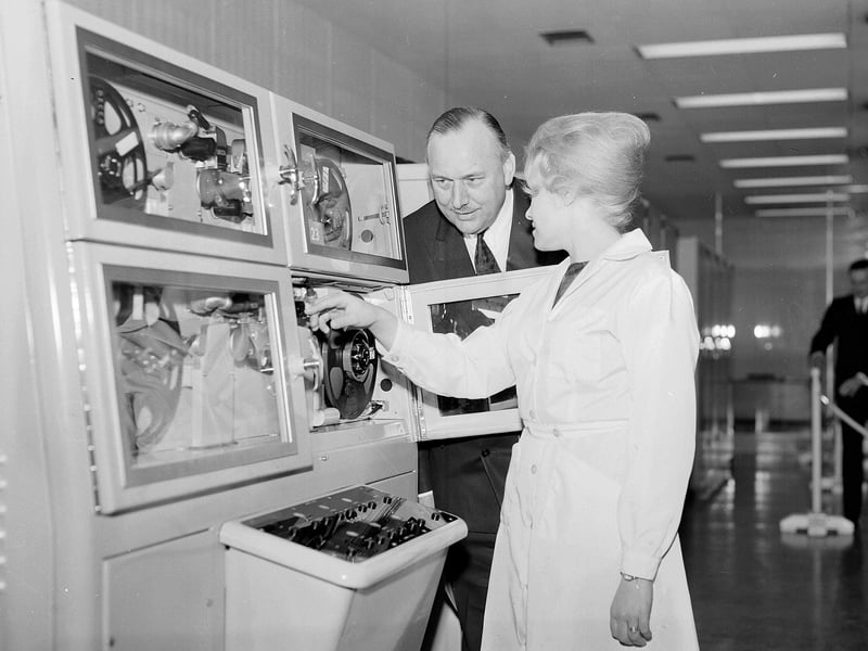 The National Coal Board computer centre at Sighthill opened by Lord Robens in May 1963.