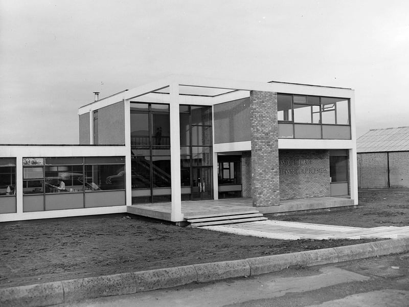 New Nuclear Enterprises Ltd laboratories at Sighthill in February 1962.