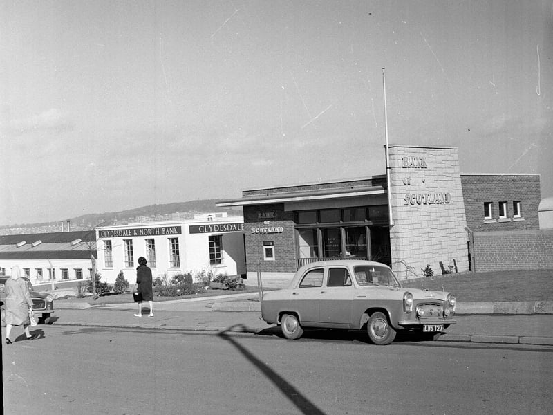 The Sighthill branch of the Clydesdale Bank in March 1963.