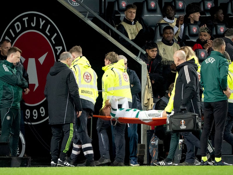 The teenage striker was stretched off with a hamstring injury just days after scoring on his debut in a 3-1 Premier Sports Cup semi-final win over Rangers. Having undergone surgery, he's not expected back until March at the earliest.