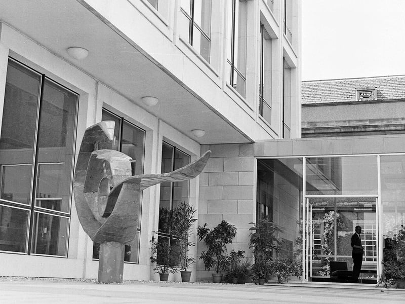 The entrance to the herbarium at the Botanics in October 1964.