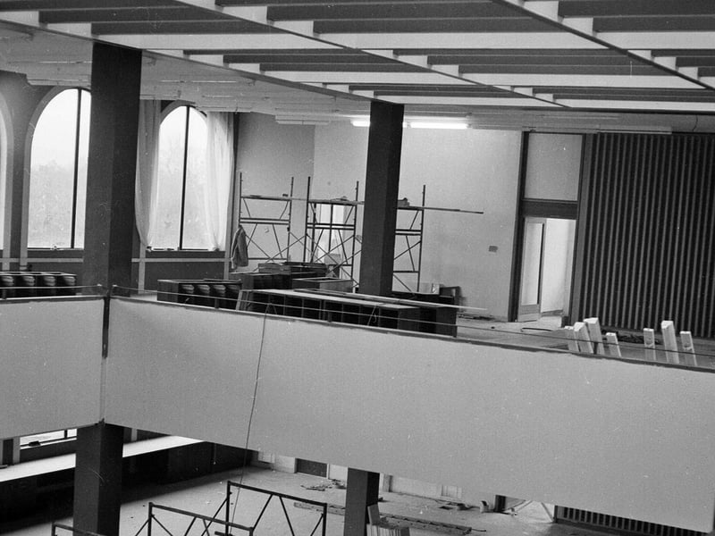 The interior of the new herbarium and library at the Royal Botanic Garden in January 1964.