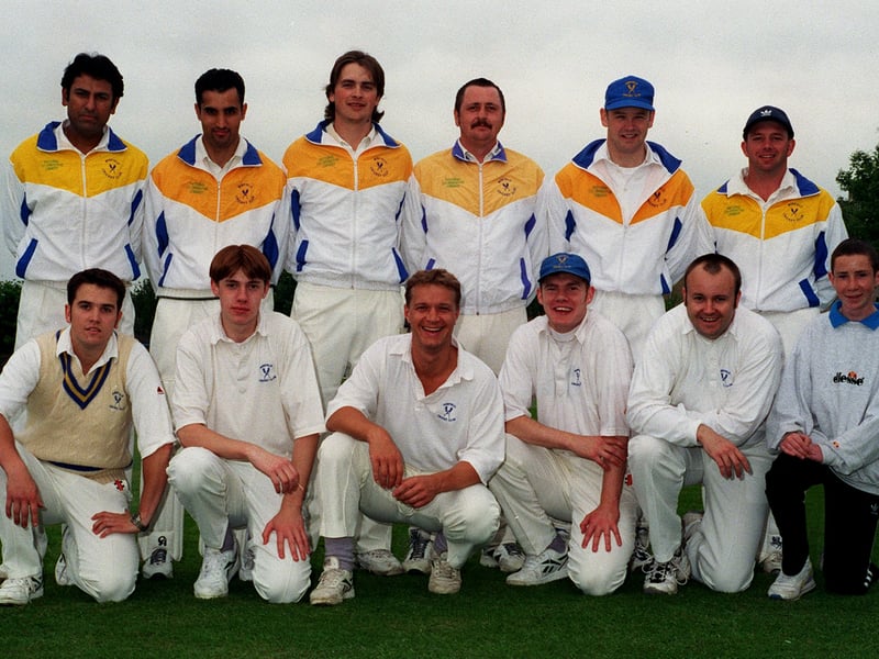 Mirfield CC, who played in Division 1 of the Jarose Central Yorkshire League, pictured in May 1998. Back row, from left, are Mohammed Asif, Ibrar Latif, Craig Conley, Andy Bolt, Richard Holgate and Nigel Hargreaves. Front row, from left, are James Walker, Tom Butler, David Jackson (captain), James Butler, Neil Parkinson and Ben Allen (scorer).