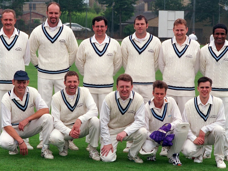 Mirfield PC, who played in the Central Yorkshire League, pictured in September 1998. Back row, from left, are Steve Winn, David Reed, Jason Wood, Russ Ward, Martin Baldwin and Sajjad Shakil. Front row, from left, are Gary Mackereth, Richard Gledhill, Shaun Twohig, Colin Ward and Carl Busfield.
