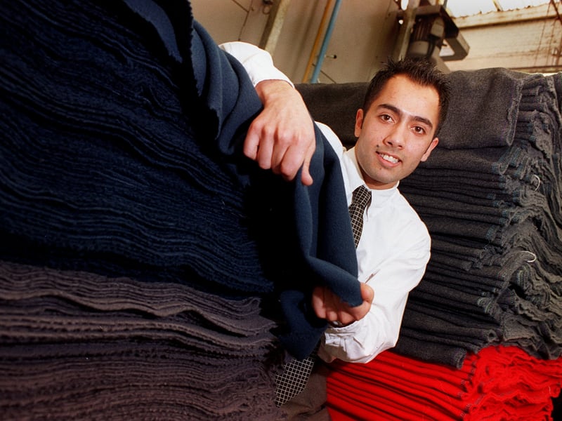 James Singh, an apprentice at Camborne Fabrics, pictured in March 1998. He was set to give a talk about modern apprenticeships to a conference in London.