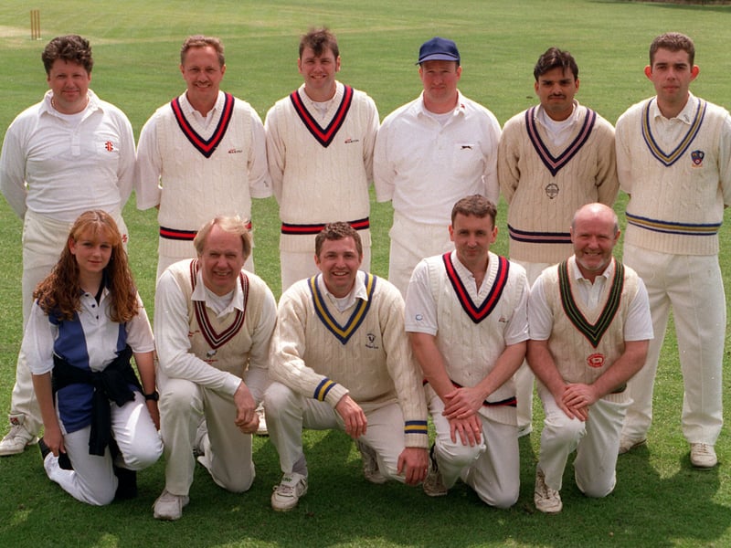 Mirfield Parish Cavaliers, who played in Division 2 of the Central Yorkshire League, pictured in June 1996. Back row, from left, are Martin Gledhill, Steve Winn, Richard Ward, Graham Richardson, Nawaz Bhatti and Paul Robinson.
Front row, from left, are Vicky Madden (scorer), Barry Haigh, Richard Gledhill, Paul Fretwell and Gregg Hutchinson.