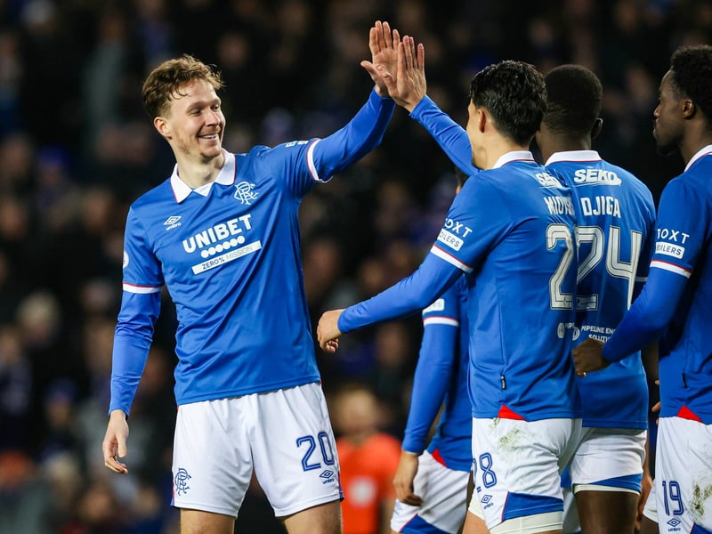 Made a goal scoring return to the side in last week's 5-0 win over Annan Athletic, but isn't in the Rangers squad for the Europa League and will be forced to watch from the sidelines.