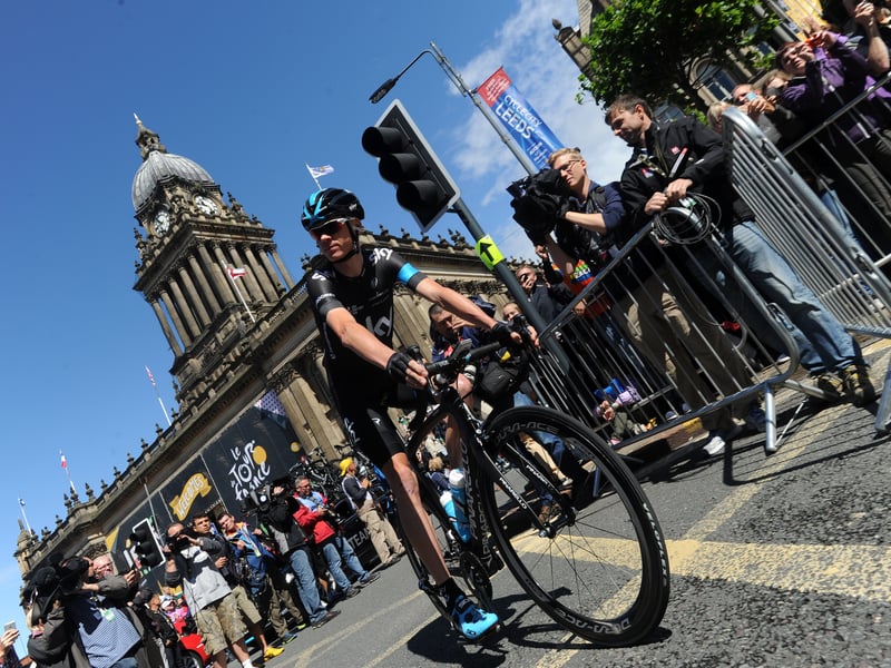 Chris Froome at the start of the Grand Depart.
