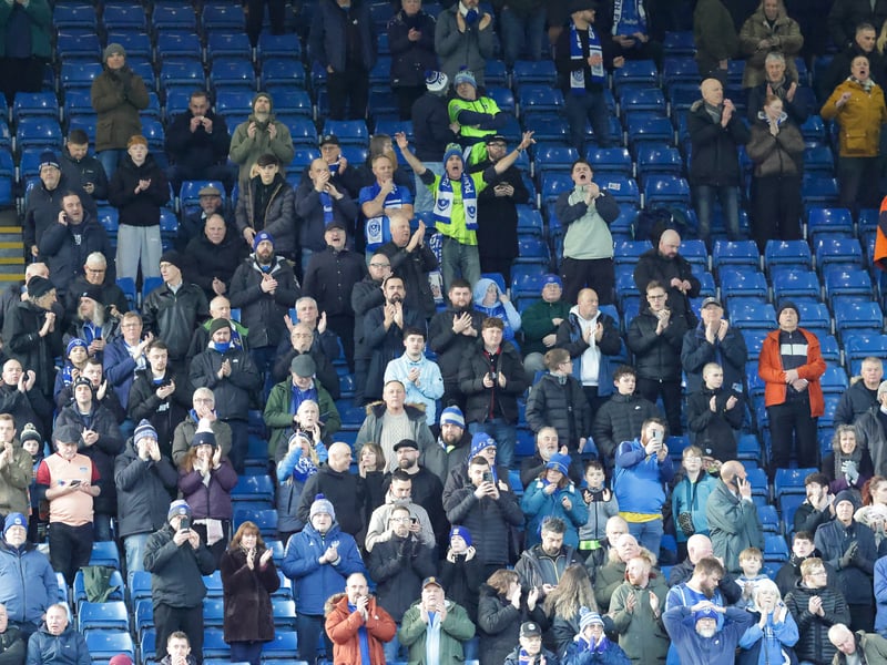Brilliant pictures of Portsmouth faithful backing side at Sheffield Wednesday