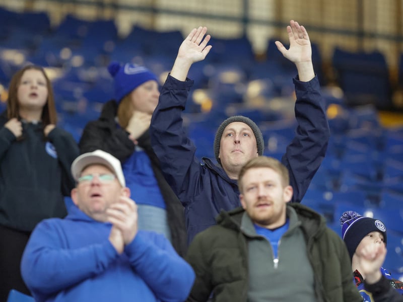 Brilliant pictures of Portsmouth faithful backing side at Sheffield Wednesday
