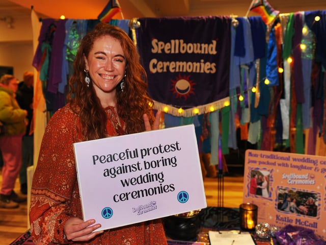 Katie McCall of Spellbound Ceremonies, a wedding celebrant.