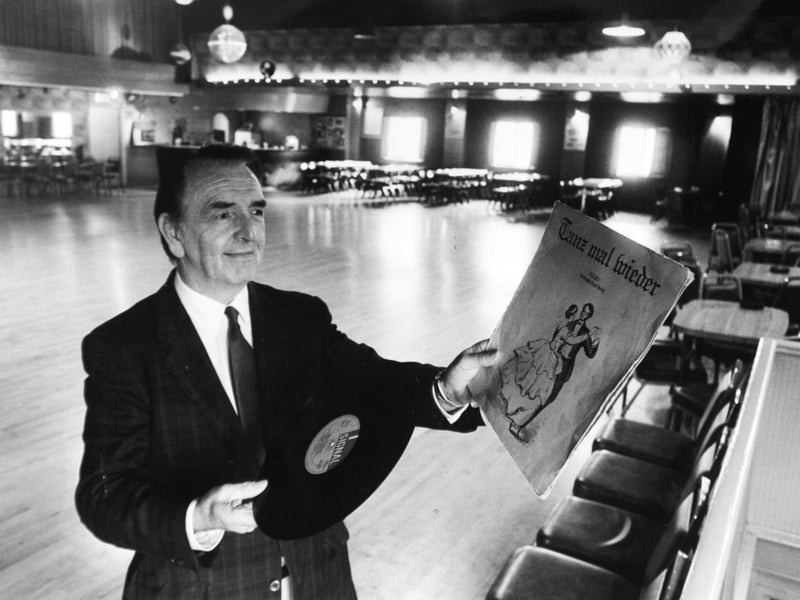 Former Leeds councillor Dennis Altman who headed the Dennis Altman School of Dancing on Great George Street. Pictured in September 1987.