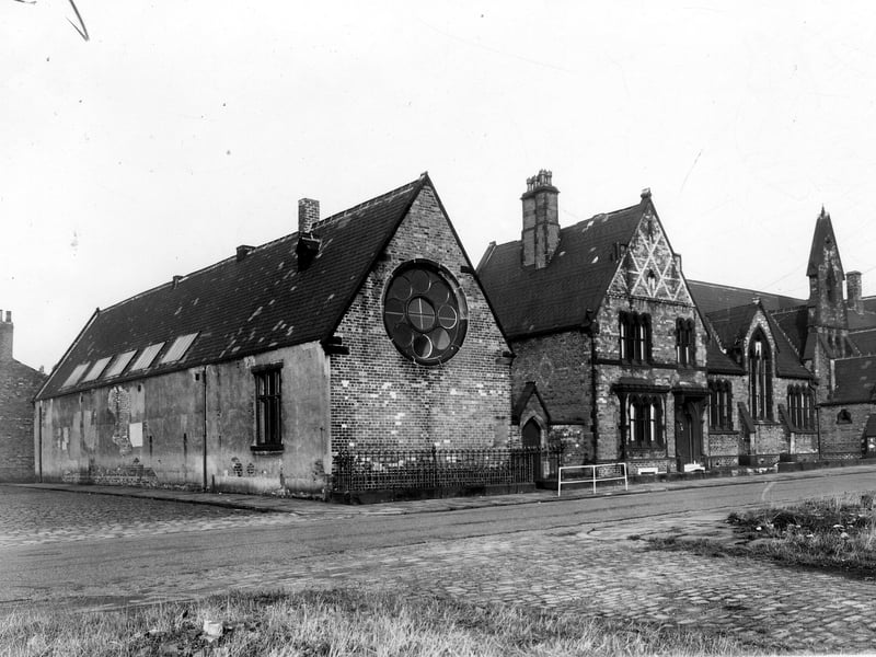 St. Simon's Church on Ventnor Street, opposite the Church of England school seen in this view.